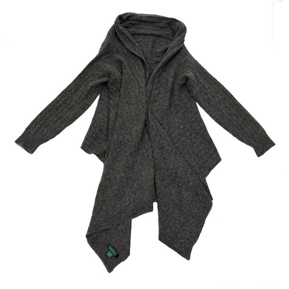Ralph Lauren Lambs Wool Rabbit Hair Waterfall Cardigan Sweater Womens S - Picture 3 of 3